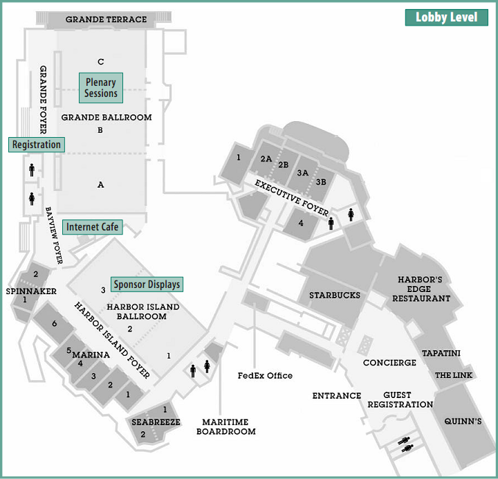 Map of Lobby Level